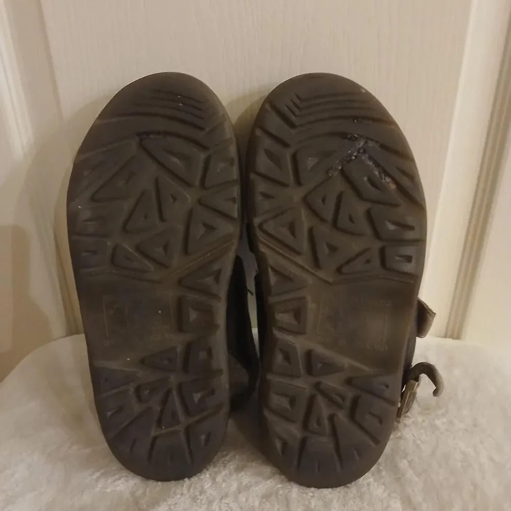 Y2K 90s VTG Dr. Martens Brown Leather Chunky Fisherman Sandals 41 England Made - Picture 8 of 8